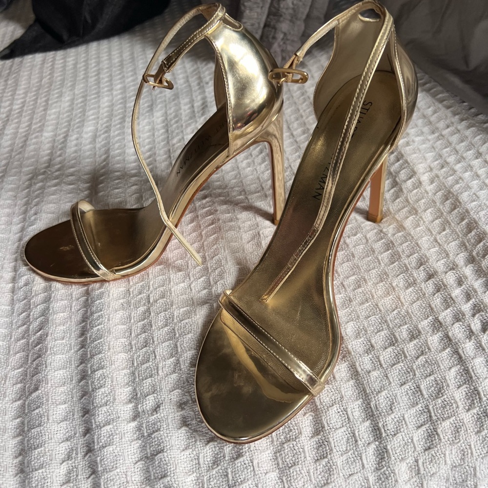 Stuart Weitzman Gold Nudist